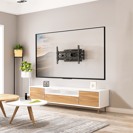XTRARM Cratos 80 cm double Rotation VESA 600 - Support mural TV Noir